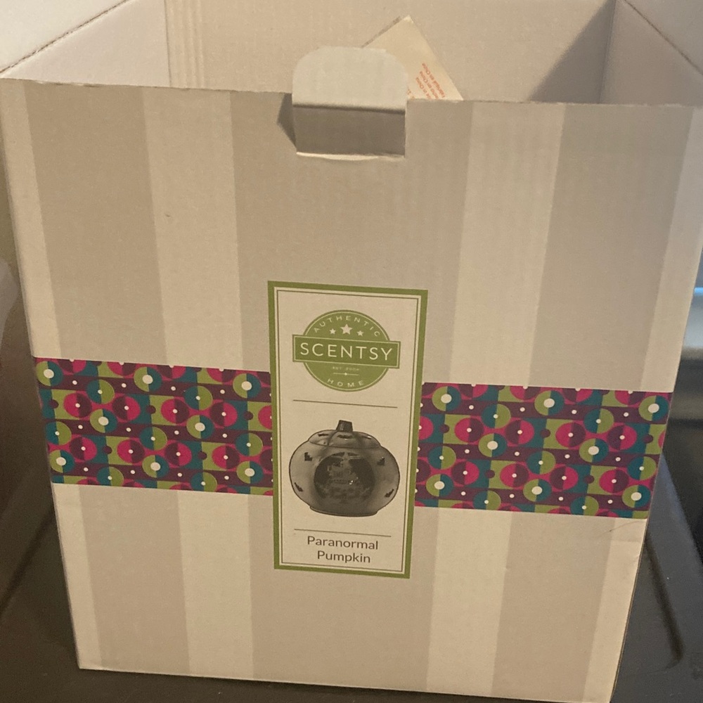 Scentsy Paranormal Pumpkin with Vibrant Design